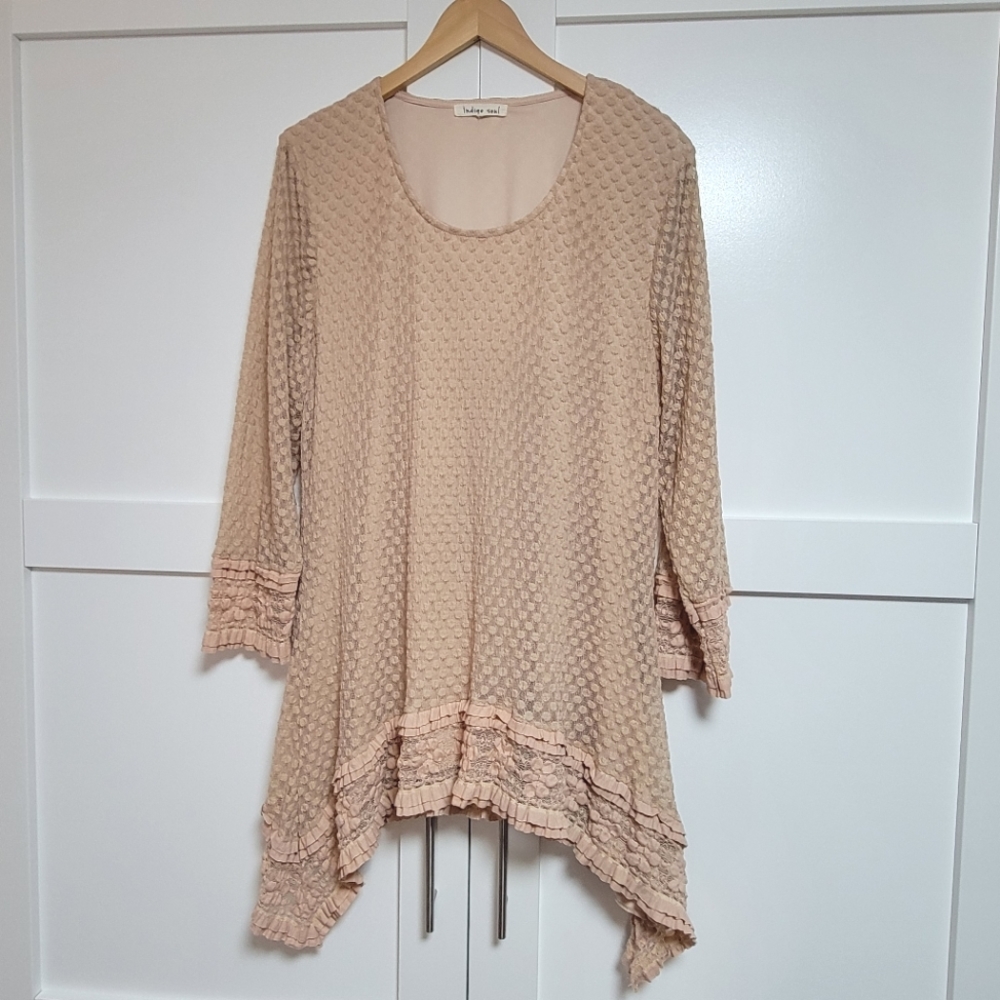 ✨️3 For $30✨️Indigo Soul Tunic Blouse (L)